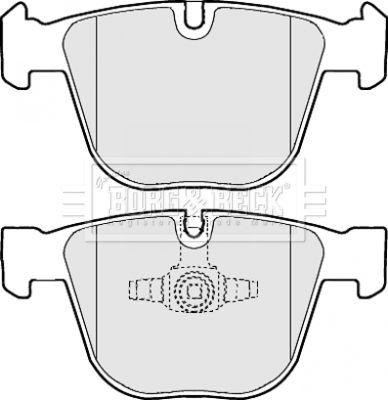 BORG & BECK Комплект тормозных колодок, дисковый тормоз BBP2116